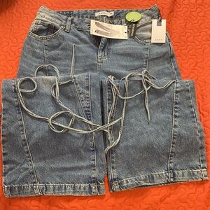 SONG Women's Blue Denim Overalls